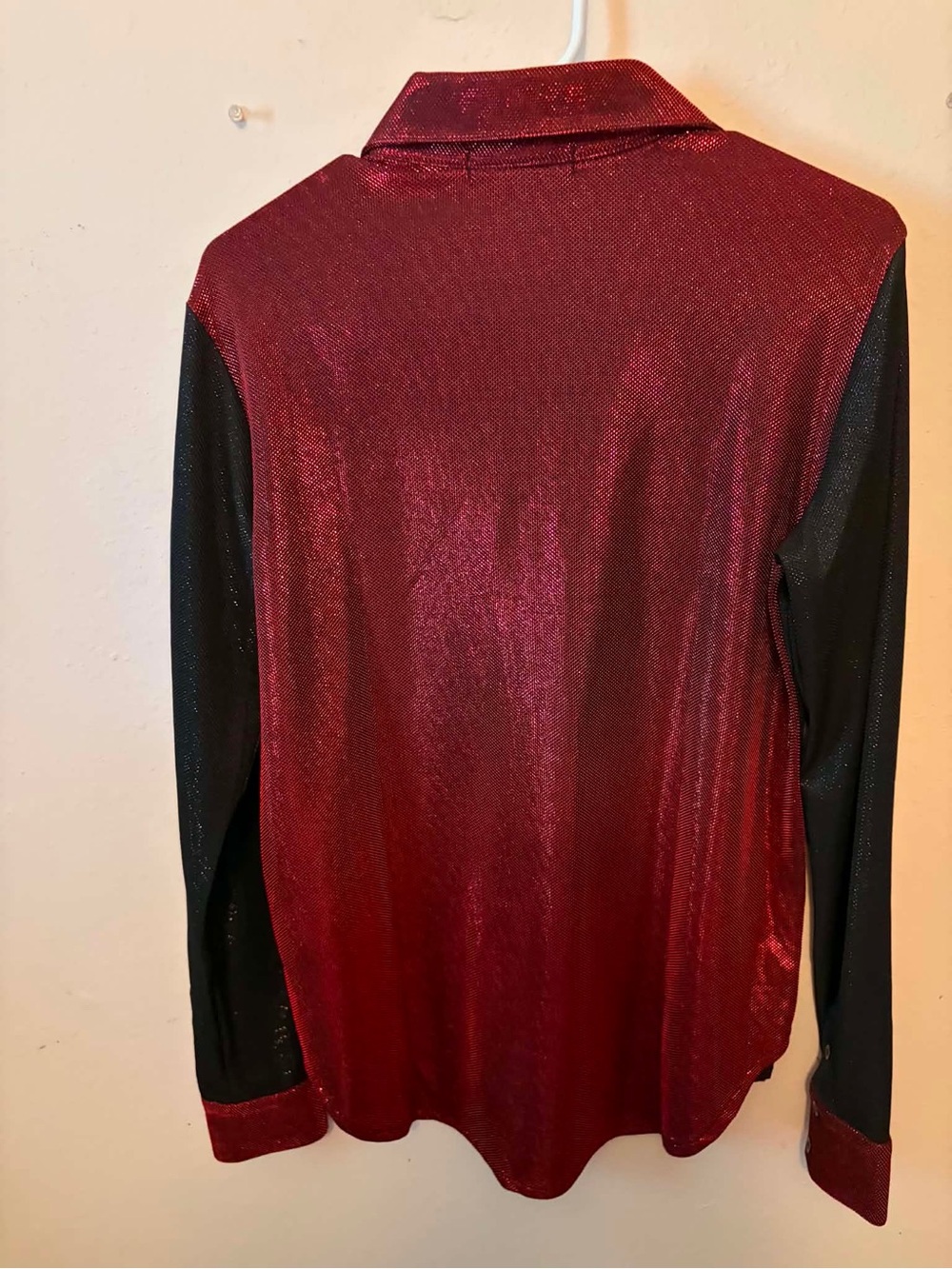 Cowgirl Tuff Sparkle Black & Red Button-Up Shirt - Picture 2 of 2